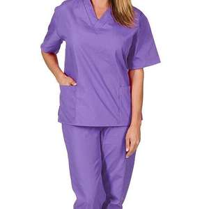 Traje de enfermera quirúrgica estampado, uniforme de fregado, nuevo estilo, conjuntos Unisex, sueltos, transpirables para salones de belleza, hospitales, colores OEM - Product Image 2