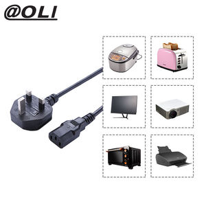 Cables de alimentación del Reino Unido Cable de alimentación personalizado de 3 pines 10A Cable de alimentación 250V Cobre <span class=keywords><strong>ASTA</strong></span> C13 Enchufe en ángulo para uso en el hogar Hotel <span class=keywords><strong>Restaurante</strong></span> - Product Image 6