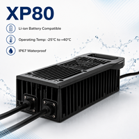 Chargeur de batterie LiFePO4 étanche IP67 XIETONG XP80 800W avec éclairage LED 36V20A/43.8V20A pour robot, drone et nettoyage
