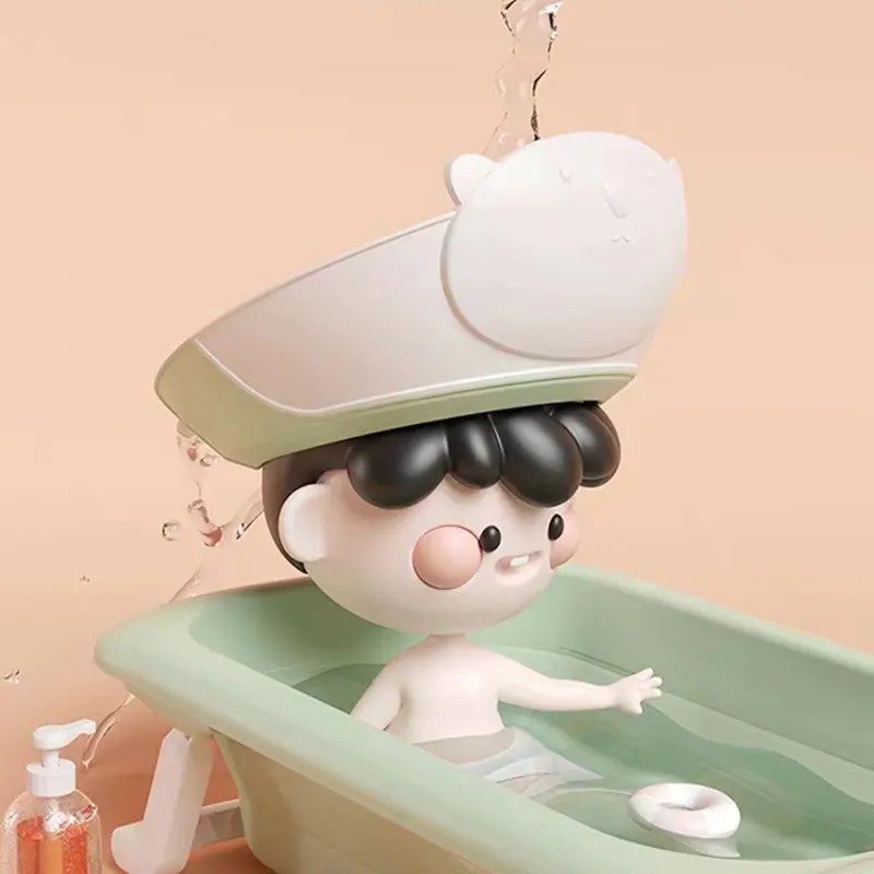 베이비 샤워 눈 보호 샤워 모자 아기 목욕 제품 조정 가능한 샴푸 커버 아기 어린이 샤워 모자