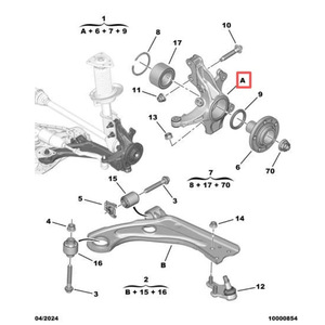หัวหมุนพวงมาลัย 1612583780 ซ้าย 1612583880 ขวา สำหรับ Peugeot 408 4008 5008 508L Citroën C5 Aircross C5X - Product Image 3