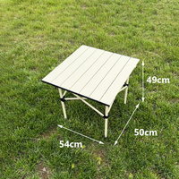 Table d'extérieur portable moderne en acier, table longue pliante pour le camping et le barbecue
