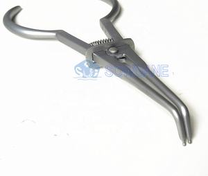 Strumenti dentali per il ripristino manuale dei denti in acciaio inossidabile pinza per morsetto in gomma punta diritta strumento per chirurgia chirurgica - Product Image 3
