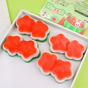 Nuevo Juguete Blandito de Frutas de Verano, Material TPR Ecológico, Lindos Squishies de Sandía y Estrella para Niños de 5 a 7 Años, Alivia el Estrés - Product Image 1