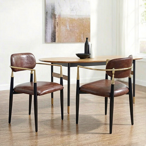 ชุดเก้าอี้รับประทานอาหารหรูหรา<span class=keywords><strong>ทันสมัย</strong></span>สำหรับเชิงพาณิชย์ หุ้มด้วยหนังแท้กำมะหยี่ พร้อมที่วางแขนสแตนเลส สำหรับโรงแรม - Product Image 1