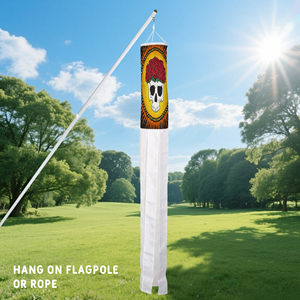 Custom the Day of the Dead in Mexico Windsock Decor WindSock Digital Printed Flying Wind <b>Socks</b> for Yard Garden Porch - Product Image 4