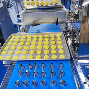 Nouvelle Machine Commerciale Automatique de Dépose de Biscuits <span class=keywords><strong>pour</strong></span> Boulangerie, en Acier Inoxydable 304, avec Bande Transporteuse en PU, Écran Tactile et Coupe-Fil, Haute Productivité - Product Image 2