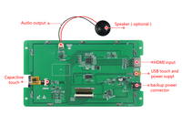 Modul LCD TFT 7 inci 800x480 ssd1963 panel layar sentuh AVR STM32 arm
