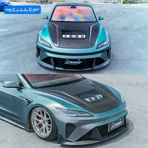 CMST Carbon Fiber Front Bumper Front Lip Side Skirt Rear Lip Spoiler Suitable For The 2023 Updated Tesla Model 3