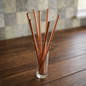 Solid Copper Drinking Straw - Product Image 4