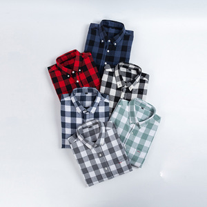 Áo sơ mi nam dài tay chất lượng cao, thiết kế tùy chỉnh, họa tiết kẻ caro, kiểu dáng đẹp, 100% cotton, dành cho mùa thu và mùa đông - Product Image 2