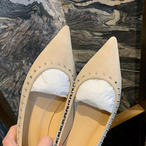 Belle <span class=keywords><strong>scarpe</strong></span> basse da <span class=keywords><strong>donna</strong></span> con <span class=keywords><strong>borchie</strong></span> metalliche a punta chiusura antiscivolo antiscivolo per la primavera estate autunno - Product Image 5