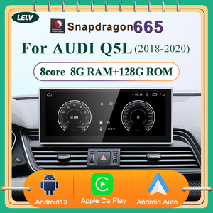 STWEI Snapdragon665 12,3 pouces CarPlay sans fil Auto Stéréo multimédia pour AUDI 18-21 Q5 B9 Unité principale Radio Lecteurs - Product Image 2