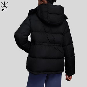 Abrigo Largo Holgado de Invierno para <span class=keywords><strong>Mujer</strong></span>, Impermeable, a la Moda, con Cinco Bolsillos, con Capucha, Cortavientos, Cálido, Informal, Versátil, para Viajes Diarios y Fitness - Product Image 2