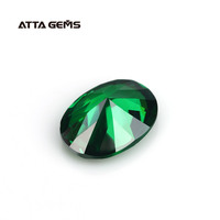 Recommander forme ovale 6mm I couleur verte CZ pierre en vrac gemmes synthétiques prix zircone cubique pour bijoux