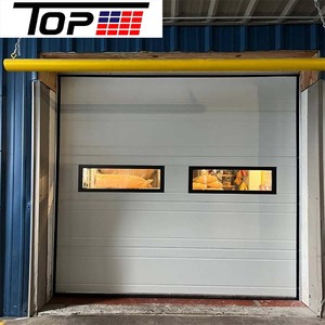 <span class=keywords><strong>Porte</strong></span> <span class=keywords><strong>de</strong></span> <span class=keywords><strong>garage</strong></span> électrique pliante 9x8 à 2 panneaux, motorisée, pour allée étroite - Product Image 4