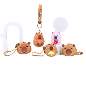 Monedero de Silicona Kapi Bala con Cierre Abierto, Impermeable, con Estampados de Animales de Dibujos Animados, Llavero Colgante, Bolsa de Almacenamiento Mini Ultraligera - Product Image 5