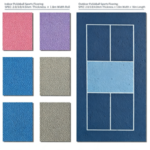 Pickleball Court Mat Interlocking <b>PVC</b> <b>Tiles</b> Eco-Friendly Anti-Bacterial Portable Outdoor Tennis Surface Shock Sports Flooring - Product Image 1