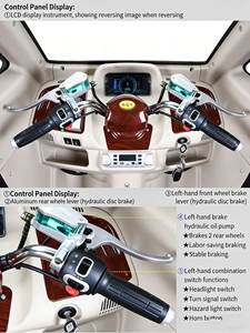 Scooter Kabin UNIVERSEECAR homologué EEC L2E, moteur 1500W, vitesse 45 km/h, batterie au plomb-acide 60V/58Ah, tricycles à vendre - Product Image 4