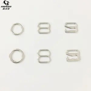 8mm gute qualität AB dick flach typ standard typ Silber Nickel frei von Zinklegierung bh-band einsteller ringe Schieber und Haken