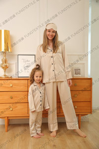 Fung 6001 Sẵn Sàng Để Tàu Màu Đỏ Satin Gia Đình Giáng Sinh Đồ Ngủ Hơn 20 Gia Đình Kích Thước Có Sẵn - Product Image 5