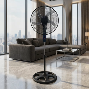 Ventilateur sur pied de 18 pouces avec 3 pales oscillantes, hauteur réglable, moteur AC, commande mécanique pour le refroidissement domestique - Product Image 2