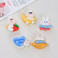 Breloques en résine motif lapin de dessin animé, accessoires DIY pour coques de téléphone et chaussures