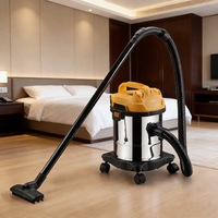 Aspiradora Eléctrica Comercial de 1300W y 12L, Húmeda/Seca, con Bolsa, para Limpieza y Mantenimiento del Hogar, Automóvil y Taller