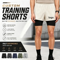 Nouveaux shorts de sport de designer pour hommes, performance, avec cordon de serrage à la taille, vêtements de sport, shorts de course, maillots de compression pour la gym