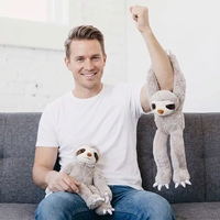 Peluche paresseux super douce en coton PP de 45 cm avec fonction anti-stress pour cadeau d'enfant - Dante