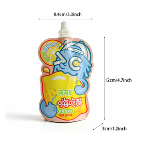 Bolsa de Aluminio con Boquilla de Plástico a Prueba de Fugas, con Forma Especial Personalizada, para Envasado de Yogur, Zumo de Frutas, Gelatina y Líquidos - Product Image 2