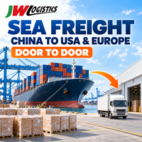 Coût de transport maritime de la Chine vers les États-Unis, l'Europe, le Royaume-Uni, le Canada, livraison porte-à-porte, transitaire