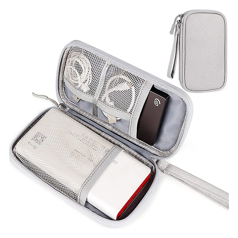 Портативный чехол-органайзер для электронных цифровых аксессуаров с логотипом на заказ