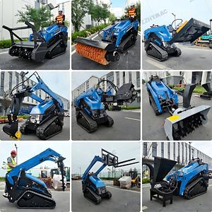 لودر زاحف صغير جديد طراز V1000 بمحرك ديزل كوبوتا بقوة 25 حصان مع آلة تقطيع للودر الصغير - Product Image 2