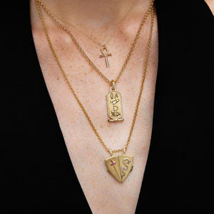 In Zircone da donna spada serpente gigante ciondolo occhio del diavolo personalizzato luce di lusso apertura di tendenza - Product Image 1