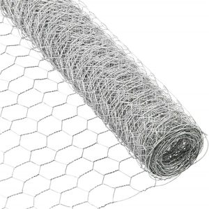 Hostic Chicken Wire <b>Netting</b> 4Ft X 150Ft Galvanized Hexagonal Mesh 2Inch 20Gauge For Poultry <b>Fencing</b> - Product Image 1