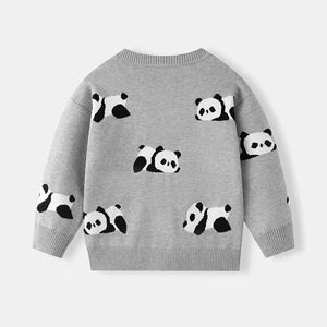Suéter Infantil de Punto Grueso con Diseño de Panda, Cuello Redondo, para Otoño/Invierno, Algodón Suave, Top para Bebé - Product Image 2