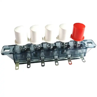 Interruptor de Llave Electrónico Iluminado HM KS1605 con Tapa Redonda de 5 Posiciones, Resistente al Agua IP67, 4A 250V 1NO1NC, Durabilidad Mecánica de 10000 Ciclos