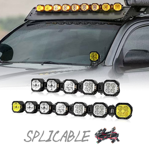 Nuova Barra Luminosa LED RGB DRL Modulare Personalizzata da 20/40/50 Pollici per Portapacchi, 6500 <span class=keywords><strong>Lumen</strong></span> per Veicoli 12V-24V, 4WD, SUV, Camion, Fuoristrada - Product Image 4