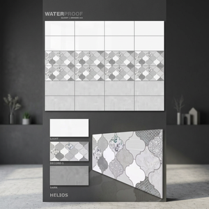 300x600mm exterior de cerámica 30x60cm Digital 12x24 esmaltado brillante Interior Mono ladrillo gris porcelana pulida azulejos de pared precio - Product Image 5
