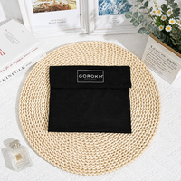 Pochette en coton avec rabat et nœud en ruban, sac d'emballage multi-usages pour cadeaux, vêtements, bijoux, cosmétiques, rangement