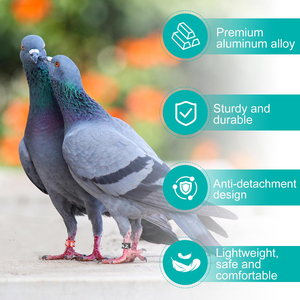 Bagues d'identification réglables en aluminium multicolores pour oiseaux, pour pigeons et moineaux, durables, fourniture chinoise - Product Image 4