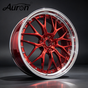 Jantes en alliage d'aluminium Auron, deux pièces, moulées pour la modification et l'amélioration des voitures particulières, nouvelles jantes - Product Image 1