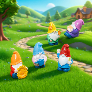 Miniatures de gnomes <span class=keywords><strong>pour</strong></span> micro-paysages, accessoires de jardin féerique, figurines de nains <span class=keywords><strong>en</strong></span> résine, ornements <span class=keywords><strong>pour</strong></span> bricolage, patio, cour, <span class=keywords><strong>pelouse</strong></span> - Product Image 4