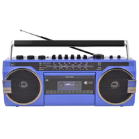 Radio cassette AM FM portable rétro à prix d'usine, lecteur audio double enregistrement, enregistreur de cassettes, lecteur de bandes