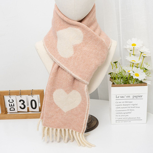 Dames Lange Winter Dikke Warme Jacquard Borduurwerk Gebreide Kwast Sjaal Voor Herfst Lente Custom Logo Met Luxe Touch - Product Image 5