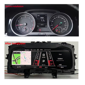 Tableau de bord de voiture <span class=keywords><strong>Compteur</strong></span> de vitesse numérique pour Volkswagen <span class=keywords><strong>Golf</strong></span> 7R <span class=keywords><strong>Golf</strong></span> <span class=keywords><strong>7</strong></span> MK7 GTi Passat B8 VW CC Linux - Product Image 1