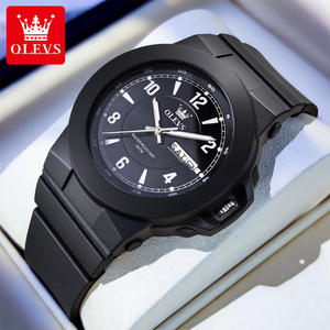 5681 OEM Custom logo Classic Waterproof Student Young Calendar <b>Watch</b> <b>Rubber</b> Strap Sports Luxury Quartz <b>Watch</b> for Man - Product Image 1
