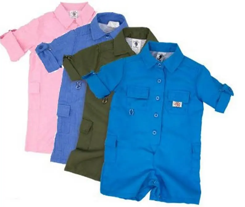 2023 Baby fishing T-Shirt jumpsuit toddler fishing shirt with pocket peter pan neck romper