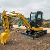 Mini-excavatrice Komatsu PC35MR d'occasion, propre et bien entretenue, circuits électriques, conduites, poids opérationnel de 35T, bon état, moteur en bon état